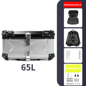Top case 65 litros Aluminio Gris + Envió gratis