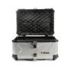 Maleta de moto Top case 65 litros Aluminio Gris desmontable SRL