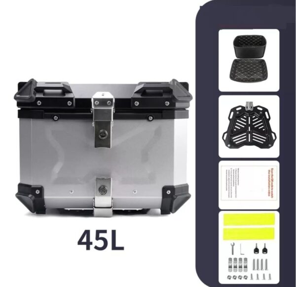 Top case 55 litros Aluminio Gris + Envió gratis
