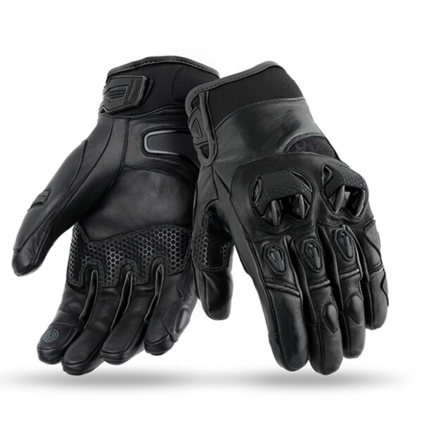 Guantes de Moto AREX Xtreme de Cuero Negro XL