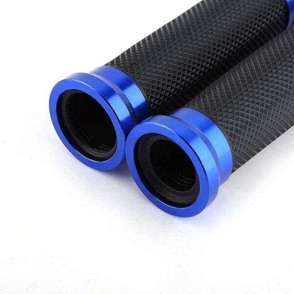 Puños Para Moto Empuñadura De Manillar Universal Azul