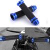 Puños Para Moto Empuñadura De Manillar Universal Azul