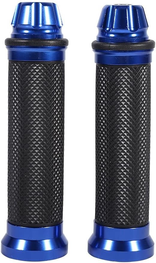 Puños Para Moto Empuñadura De Manillar Universal Azul