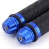 Puños Para Moto Empuñadura De Manillar Universal Azul