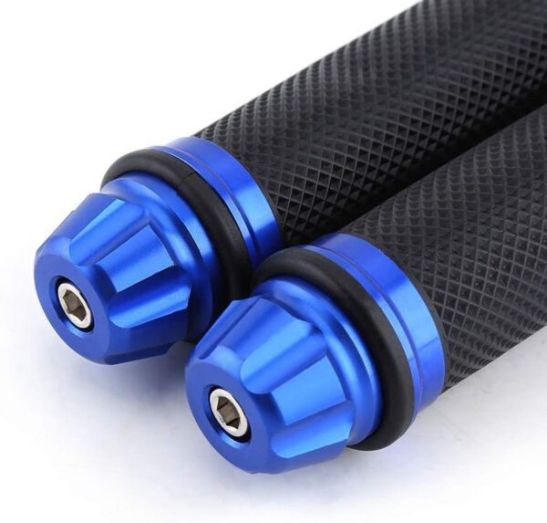 Puños Para Moto Empuñadura De Manillar Universal Azul