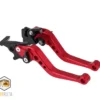 Manijas de Freno de Aluminio CNC para Motocicleta – Universales 22mm Rojo