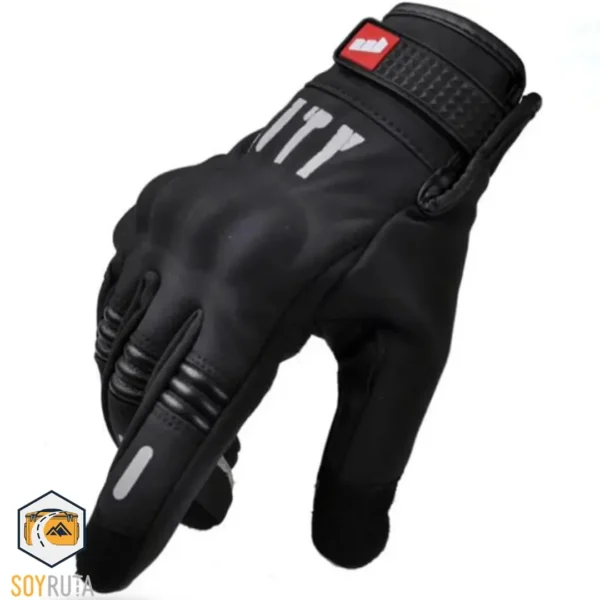 Guantes de moto city touch Negro