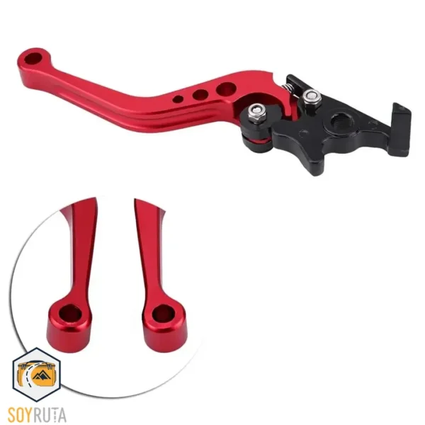 Manijas de Freno de Aluminio CNC para Motocicleta – Universales 22mm Rojo