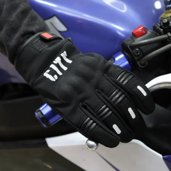 Guantes de moto city touch Negro