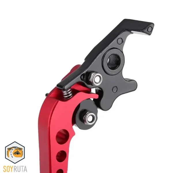 Manijas de Freno de Aluminio CNC para Motocicleta – Universales 22mm Rojo