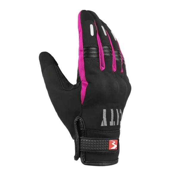 Guantes de moto city touch Rosado