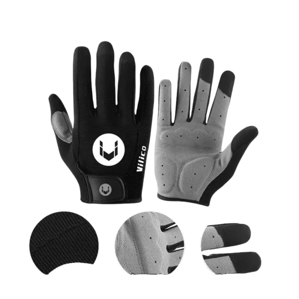 Guantes de bicicleta antideslizantes Deportivos - Transpirables y Resistentes