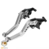 Manijas de Freno de Aluminio CNC para Motocicleta GRIS - Universales 22mm