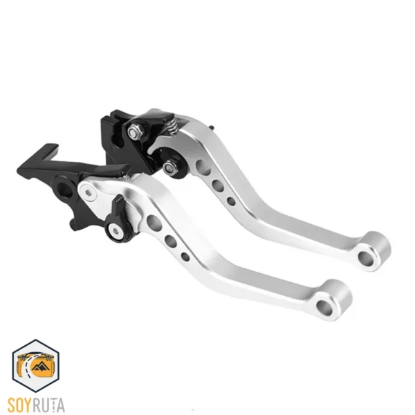 Manijas de Freno de Aluminio CNC para Motocicleta GRIS - Universales 22mm