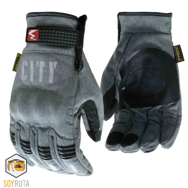 Guantes de moto city touch gris