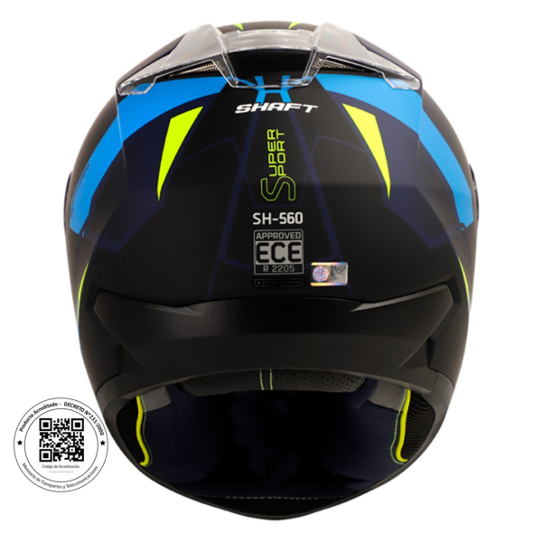 Casco moto shaft super sport Azul Marino