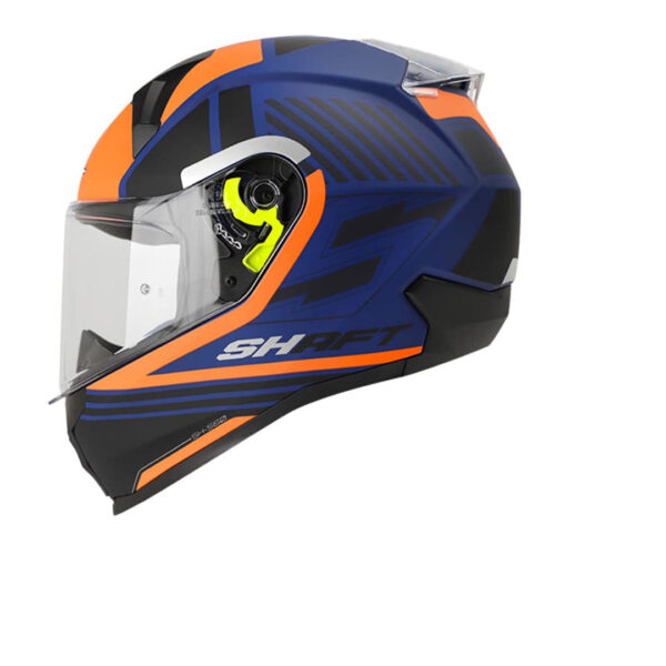 Casco moto shaft cesio Azul Fluor