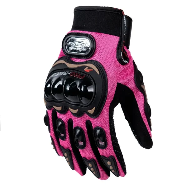 Guantes de moto MUjer rosado YPENG