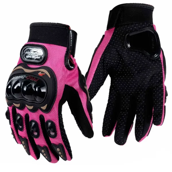 Guantes de moto MUjer rosado YPENG