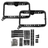 Set de Maletas Laterales Moto SR38 – 56 Lts (28 Lts c/u) Negro ABS