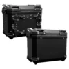 Set de Maletas Laterales Moto SR38 – 56 Lts (28 Lts c/u) Negro ABS