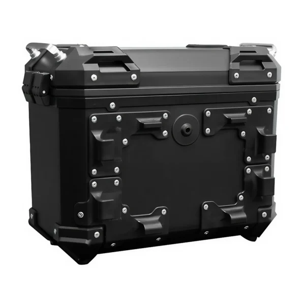 Set de Maletas Laterales Moto SR38 – 56 Lts (28 Lts c/u) Negro ABS
