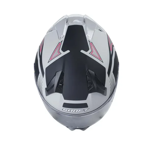Casco moto shaft integral lemans Gris