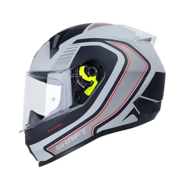 Casco moto shaft integral lemans Gris