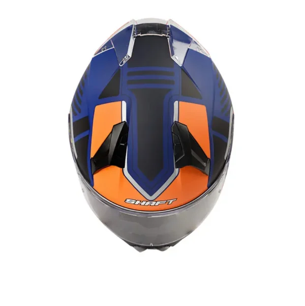 Casco moto shaft cesio Azul Fluor