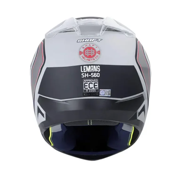 Casco moto shaft integral lemans Gris