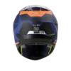 Casco moto shaft cesio Azul Fluor