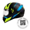 Casco moto shaft super sport Azul Marino