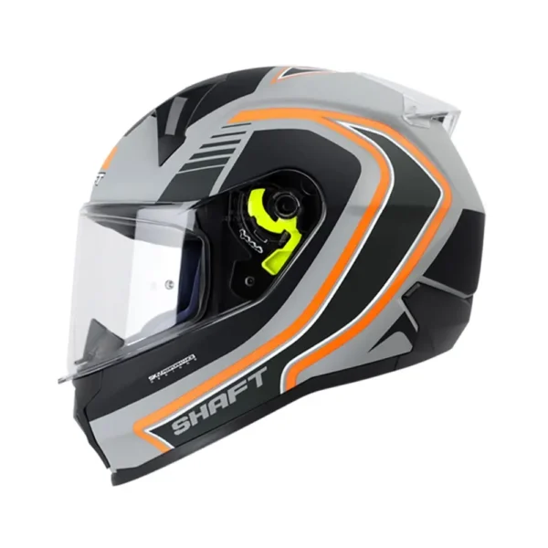 Casco moto shaft lemans Ninja Gris Fluor