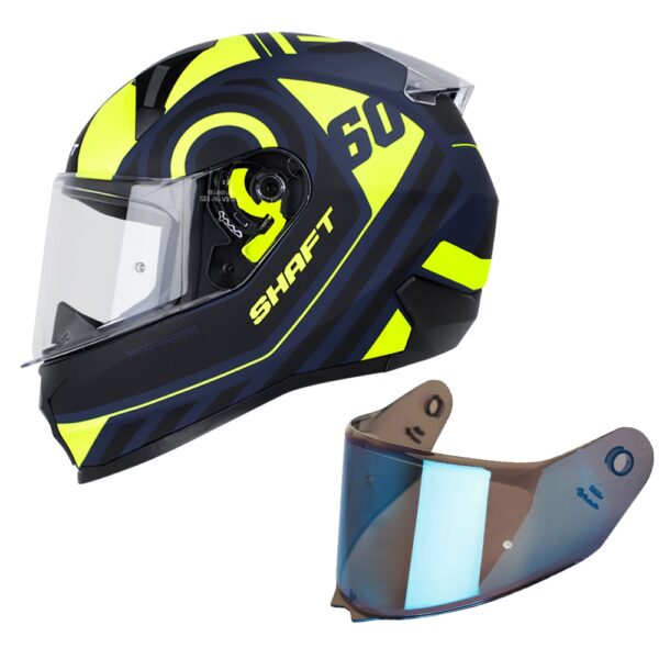 Casco moto shaft 560 integral duelo Azul