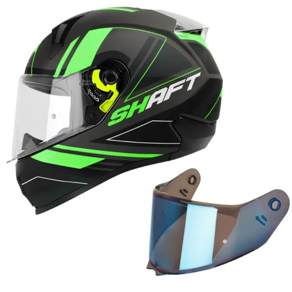 Casco moto shaft flush Verde Integral