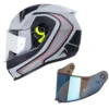 Casco moto shaft integral lemans Gris