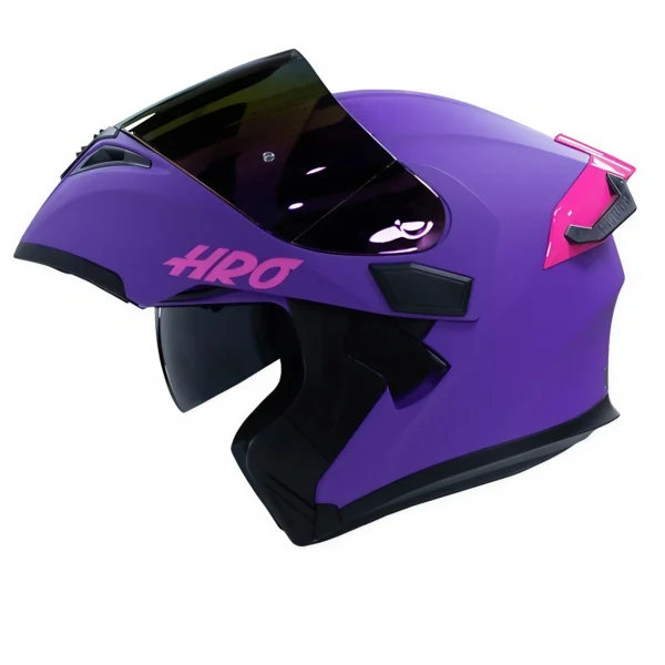 Casco moto Hro solid Abatible + visor Certificación Dot