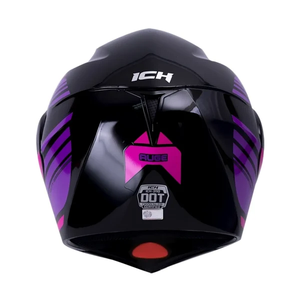 Casco moto ich auge abatible visor certificado 4837