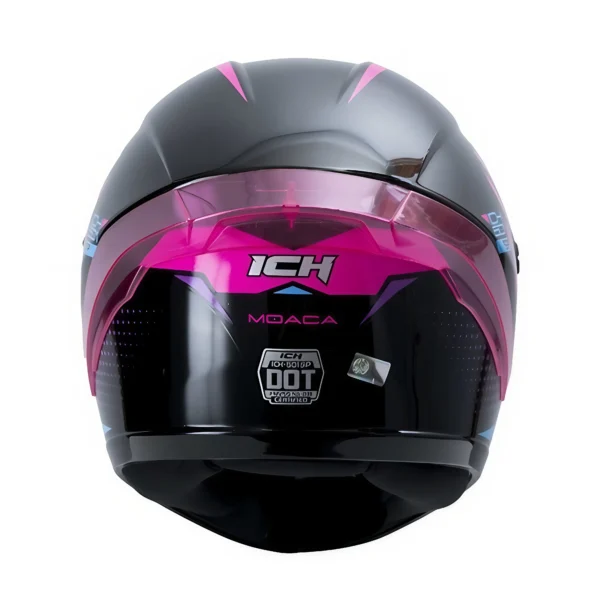 Casco moto ICH moaca fc integral certificación dot qr