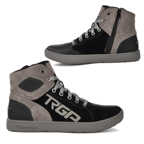 Zapatillas Moto Tiger racing negro / gris urbanas