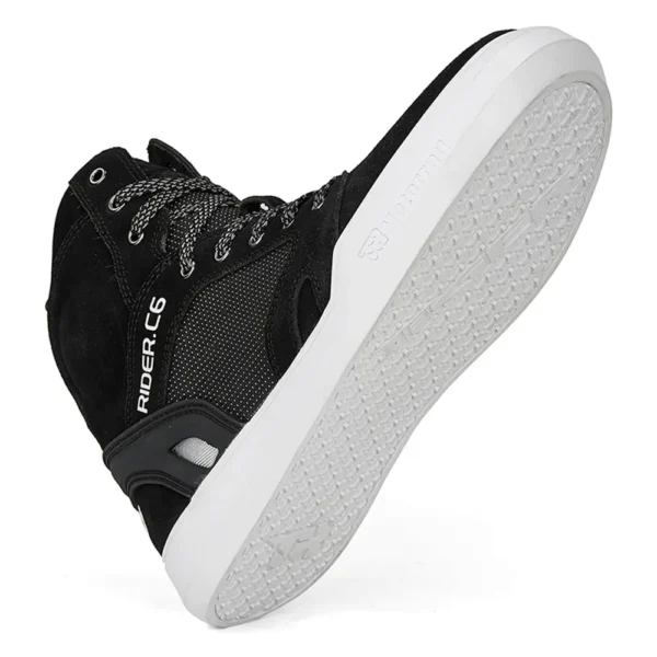 Zapatillas Moto tiger racing negro con caña urbanas