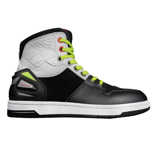 Zapatillas de moto urban reforzadas neg/amarillo