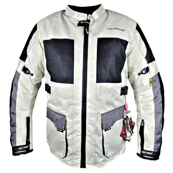 Chaqueta Touring Blanca cordura SR5 + Envío Gratis