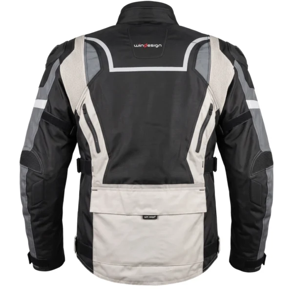 Chaqueta de Moto Windesign Yagán Gris SOYRUTA (14) Chaqueta de Moto Windesign Yagán Gris