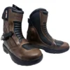 Bota Moto corta Adventure 1 cierre cuero genuino BSR5