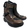 Bota Moto corta Adventure 1 cierre cuero genuino BSR5