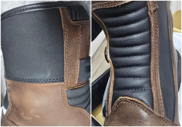 Bota Moto corta Adventure 1 cierre cuero genuino BSR5