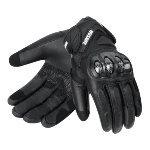 Guantes de moto cuero Negro WOSAWE SR41