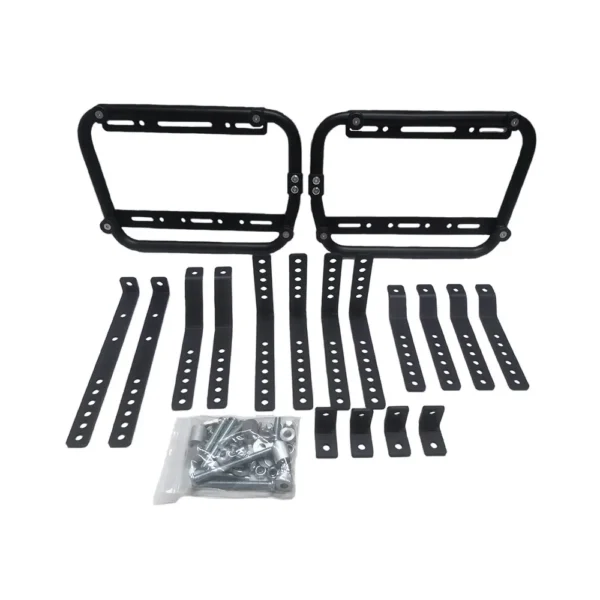 Maletas Laterales de moto Aluminio SR72 Litros Negro Con Anclaje
