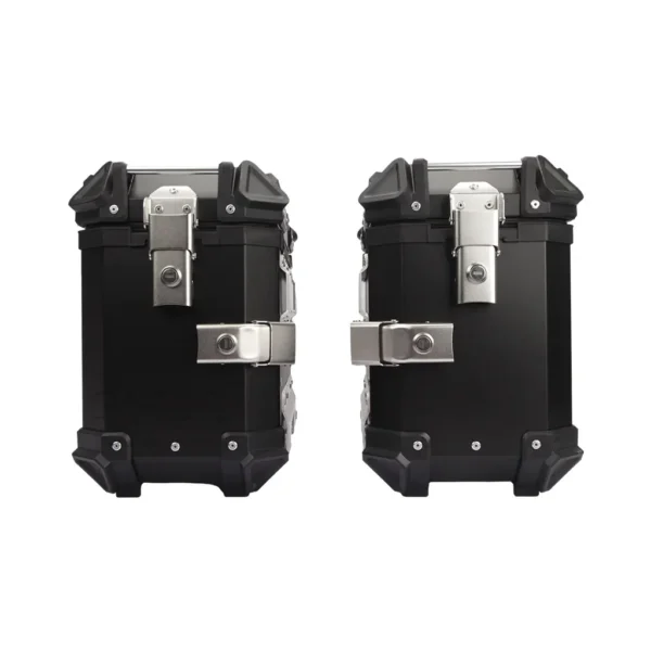Maletas Laterales de moto Aluminio SR72 Litros Negro Con Anclaje